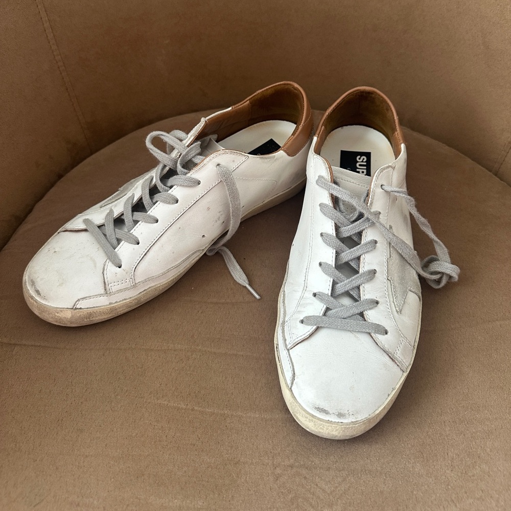 Golden Goose white and brown 40